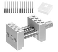 Naroote Aluminium Fixture, Multi Function Clamp, Fine Adjustment Clamping Tool with 14 Silicone Caps, Ideal for Engraving, Cutting, Drilling, Painting & Polishing
