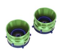 Naroote Aluminum Alloy NAB Bushing Adapters Easy Installation 10 Inch Opener Loose 1 Pair for Reel to Reel Tape Recorder (Green)