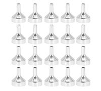 Naroote Aluminum Cosmetic Funnel, Mini Portable Makeup Tool for Liquid Cosmetics & Perfume, 20Pcs