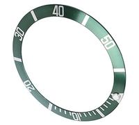 Naroote Aluminum Watch Bezel Insert Durable Replacement Ring for Watch Repairers and Professionals, 1 X Bezel Insert for Ring Replacement, Suitable for Scene (Green)
