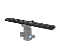 Naroote Arrow Storage Case Plate, PU300 11.8x1.5x0.4in Aluminium Alloy Lengthen Arrow Storage Case Plate with Non Slip Rubber Pad Tripod for Ballhead Tripod Camera