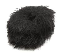 Naroote Artificial Fur Lavalier Mic Wind Muff Soft and Compact Accessory for Outdoor and Indoor Use with 1cm Diameter (Black)