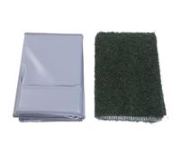Naroote Artificial Grass Puppy Pee Pad, Foldable Wear Proof Dog Litter Box with Washable Tray & Three High Walls, Reusable Pet Indoor Potty Supplies for Bedroom Balcony Bathroom (L)