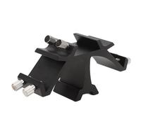 Naroote Astronomical Telescope Metal Mount Bracket with 3 Slots Triple Finder Scope for Easy Use, Dependable Fixture for Stability, Suitable for All Users Black Aluminum Alloy