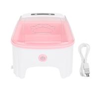 Naroote Automatic Cat Feeder Timing Large Capacity Non Tipping Pet Food Dispenser Automatic Lid for Cat Dog Indoor (Pink)