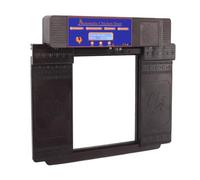 Naroote Automatic Chicken Coop Door, Easy To Use Weatherproof Safe LED Display Remote Control Chicken Coop Door Programmable Anti Pinch with Timer for Outdoor (Dark Brown)