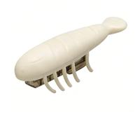 Naroote Automatic Moving Cat Toy, Interactive Electronic Robot Beetle for Indoor Cats, with Bite Proof TPU Material for Play Exercise (Fish Beige)