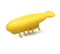 Naroote Automatic Moving Cat Toy, Interactive Electronic Robot Beetle for Indoor Cats, with Bite Proof TPU Material for Play Exercise (Fish Yellow)
