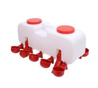 Naroote Automatic Poultry Waterer Efficient Labor Saving Automatic Chicken Watering System for Livestock Plastic 18.1x5.9x7.1in