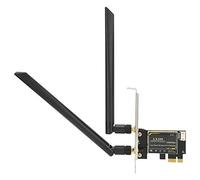 Naroote AX200 WiFi 6 PCIE Wireless Card for 10 64bit/for PC Desktop, Dual Band Bluetooth 5.1 Network Card with Antenna, Ideal for Large File Transfer, 8K Movies, 2.4Gbps Speed, for Smart Home Devices
