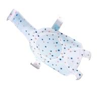 Naroote Baby Bath Pad Net Spine Protection Mesh Support Soft Pillow Bath Seat for Newborn, 5 Safety Corners, White/Pink/Blue, Ideal for Baby Bathing, 38.2x26.4in (Star)