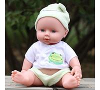 Naroote Baby Doll, Soft and Soothing Baby Doll, Rotating Dress for Children to Accompany (Green #04)
