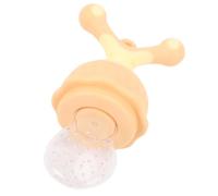 Naroote Baby Fruit Food Nourishing, Teething Food Nourishing Silicone Baby Easy Cleaning for Self -Nutrition (Orange)