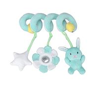 Naroote Baby Hanging Toy, a Lasting Spiral Activity Toy for Babies, Easy to Transport, Education, Attention, Sweet Plush for Newly Started Children (Green)