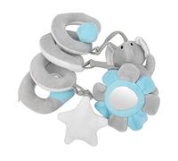 Naroote Baby Hanging Toys for Play Mat, Car Toys Plush Hanging Spiral Activity Pram Crib Baby Crib Rattles Stroller for Babies Infant Boys Girls Gifts (Grey Elephant)