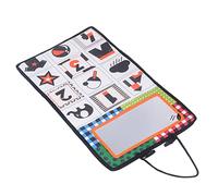 Naroote Baby Mirror Book Toy, Baby Floor Mirror Toy Visual Development Skin Friendly Easy Hanging High Contrast for Strollers (Black Orange)
