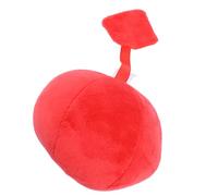 Naroote Baby Sensory Ball Toy Soft Plush Visual Training Ball with Bell Sound for Early Education Activities (Red)