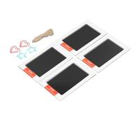 Naroote Baby Touch Ink Pad Clean Quick Drying for Newborn Handprint Footprint Print Kit for Pet, Safe Non- Inkless Stamp Set for Commemorating Growth Marks, 4pcs (Love Heart Five Star Accessories)