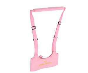 Naroote Baby Walking Harness Skin Friendly Adjustable for Toddler/Baby Prevent Back Pain Handheld Kids Walker Helper (Pink)