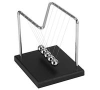 Naroote Balanced Pendulum Ball Toy Swing Office Decor Desk Kids Gift Stainless Steel Wooden Base for Home or Office Fun
