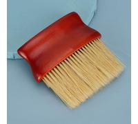 Naroote Barber Shop Neck Face Hair Remover Brush, Hair Dust Stubble Cleaning Sweeping Brush for Hairdressers & Stylists, Wood, 12.5x11.5cm (bear)