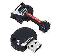 Naroote Bass Guitar USB Flash Drive Cute Portable Storage Stick for Home Office Data Transfer 16GB Plastic (32GB)