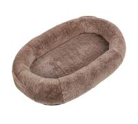 Naroote Beanbag Dog Bed Soft and Comfortable Large Human Size for Relaxation At Home Gradient Coffee (100 * 70 * 30CM)