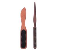 Naroote Beard Cleaning Brush Durable Soft Bristle Ergonomic Reliable Beard Brush for Men, Stable Performance for Daily Grooming, Lightweight Wood for Easy Operation
