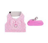 Naroote Beautiful Rabbit Harness Leash, Rabbit Vest Prevent Choking on the Hook and Closing the Loop Soft for a Puppy for Guinea Pigs