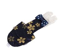 Naroote Bird Diaper Adjustable Golden Flower Pattern Pet Bird Nappies Comfortable for Macaw Budgies Cockatiels Finches, Soft Cotton Material (S Tibetan Golden Flower)