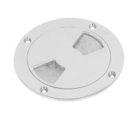 Naroote Boat Deck Round Plate, Durable Stainless Steel Cover for Boat Inspection, Easy to Install, 316 Stainless Steel, 1 Unit (3 Inch)