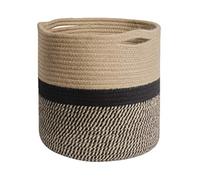 Naroote Braided Rope Baskets, Woven Baskets Practical Washable Durable Foldable for Bathroom (Assorted Color #81)