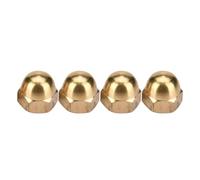Naroote Brass Acorn Nut Kit Dome Head Cap Hex Nuts Set, For Fix Tires And Axles Brass Cap Acorn Kit For Fix Tires And Axles (M8(10PCS))