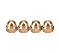Naroote Brass Acorn Nut Kit Dome Head Cap Hex Nuts Set, For Fix Tires And Axles Brass Cap Acorn Kit For Fix Tires And Axles (M12(5PCS))