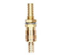 Naroote Brass Quick Connector Fitting Hose for TIG Welding Torch Lightweight Durable M10 1 Unit (Gold)