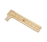 Naroote Brass Vernier Caliper, Vintage Style High Double Scale Vernier Caliper Double Scales Design for Artisan for Carpentry Work for Industry (Double Scale 80mm)