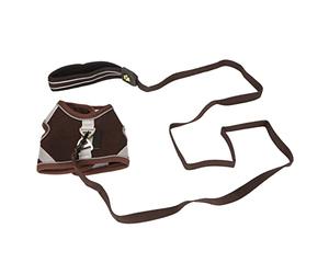 Naroote Breathable Cat Mesh Vest Harnesses and Leash Set for Comfortable and Safe Cat Walking Jackets for Happy Exploration (s)