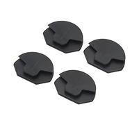Naroote Bulb Access Cover Clip, Compatible with 1 Series E82 E88, 4 Pieces | Twist Lock Fastener, Plastic, Part 51757163899, Black Headlight Retainer