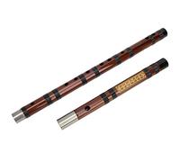 Naroote C-Key Bamboo Flute Dried Bitter Material Golden Embossed Body Kit for Beginners Wind Instrument
