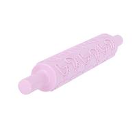 Naroote Cake Embossing Rolling Pin, Food Grade Plastic Pastry Decorating Tool, Exquisite Patterns Rolling Pin for Cake, Chocolate, Biscuit & Dessert Super Light Clay (No. 14 feet)