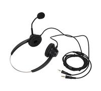 Naroote Call Center Headset Noise Cancelling Comfortable Binaural for Home Office and Customer Service Black