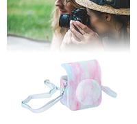 Naroote Camera Bag, Color Printing Scratch Resistant Fashionable Soft Camera Case with Shoulder Strap for Outdoor Activities for Photography (Dreamy Bubble)