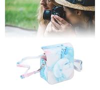 Naroote Camera Bag, Color Printing Scratch Resistant Fashionable Soft Camera Case with Shoulder Strap for Outdoor Activities for Photography (Dreamy Wave)