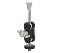 Naroote Camera Extend Bracket with Ball Head Design, 2kg Load Bearing, 1/4in Standard Interface, Aluminum Alloy Extension Mount Bar (TM-4)