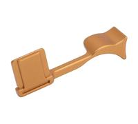 Naroote Camera Thumb Grip, Compatible with Q3 Cam Era Hot Shoe | Aluminum Alloy Thumb Up Rest with Hot Shoe Cover, Ergonomic Hand Grip for Photography (Gold)