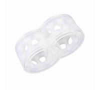 Naroote Car Shock Absorber Enhanced Transparent 2pc Buffer Spring for Driving Stability, 0.2-0.3cm Lift for Safety Protection, Fits for All Vehicles (D)