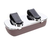 Naroote Car Sunglasses Holder Protective Space Saving Automotive Glasses Storage Box/Cover for Sun Visor, Universal Size Compatibility for Safe Storage, Easy Open for on The Road, Soft Inner Lining