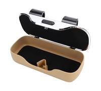 Naroote Car Sunglasses Holder Protective Space Saving Automotive Glasses Storage Box/Cover for Sun Visor, Universal Size Compatibility for Safe Storage, Easy Open for on The Road, Soft Inner Lining