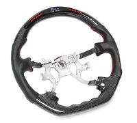 Naroote Carbon Fiber D Type Racing Steering Wheel with LED Shift Lights, Real Time Data Display for Y61 GR GU 1998-2016