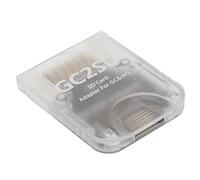 Naroote Card Reader For Camera Memory Card, Computer Memory Card Readers Card Reader GC2SD Card Reader Micro Storage Card Adapter For Wii Micro Storage (Transparent)